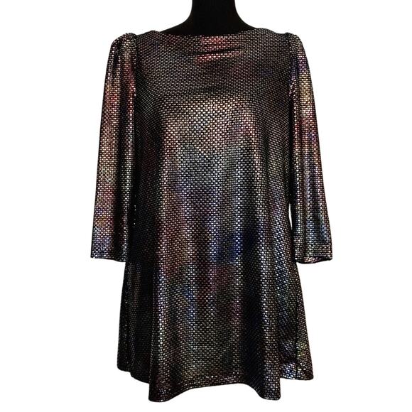 Free People Diamonds are Forever metallic shimmer party dress size Small NWT - Picture 2 of 13